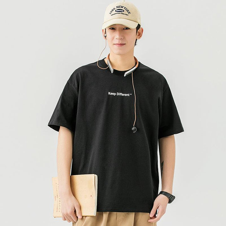 "Keep Different" Printed Cotton T-Shirt