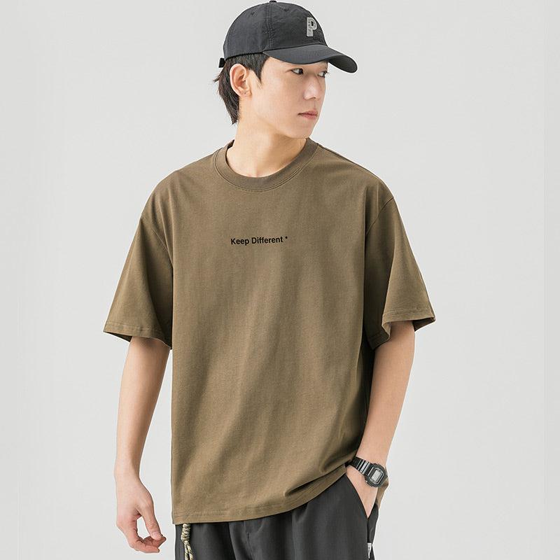 "Keep Different" Printed Cotton T-Shirt