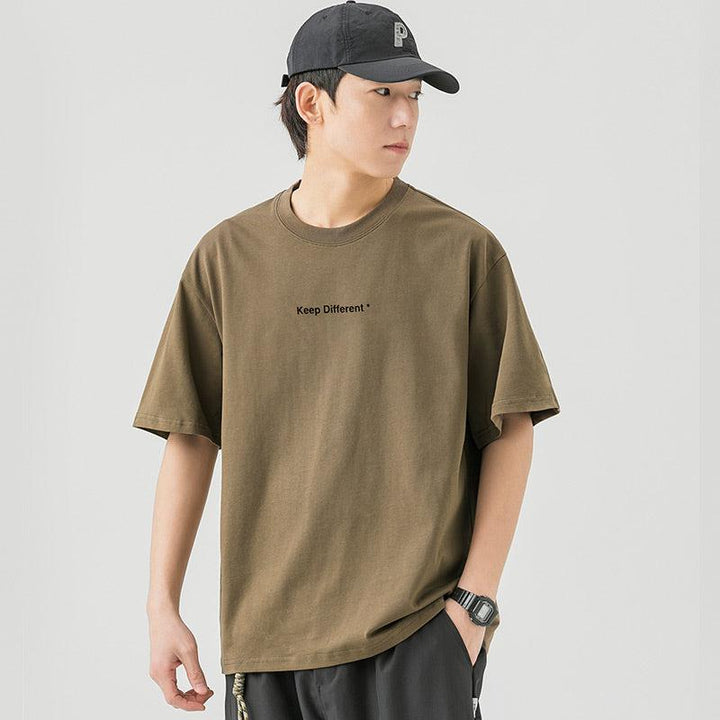 "Keep Different" Printed Cotton T-Shirt