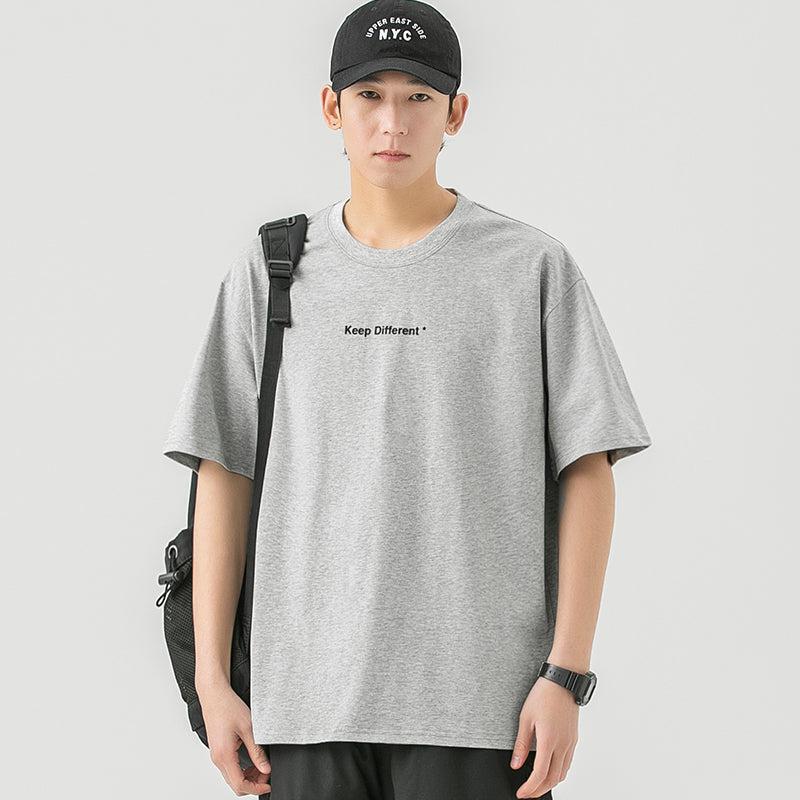 "Keep Different" Printed Cotton T-Shirt