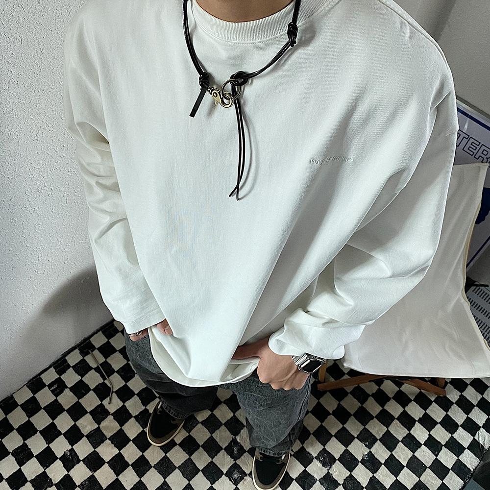 Keychain Stitching Pu Leather Necklace