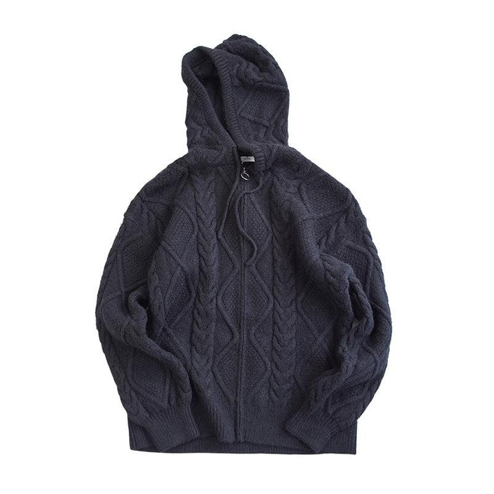 Knitted Hooded Jacket