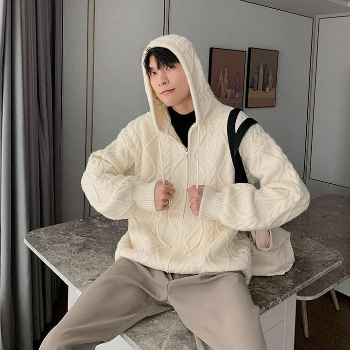 Knitted Hooded Jacket