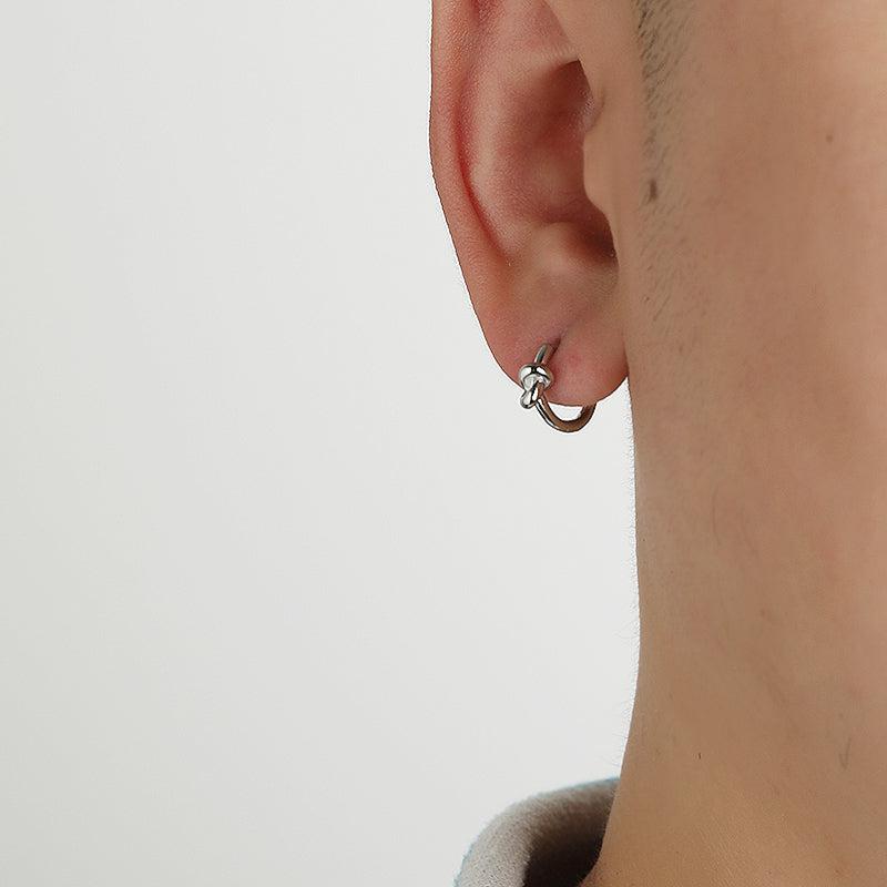 Knotted Hoop Earrings