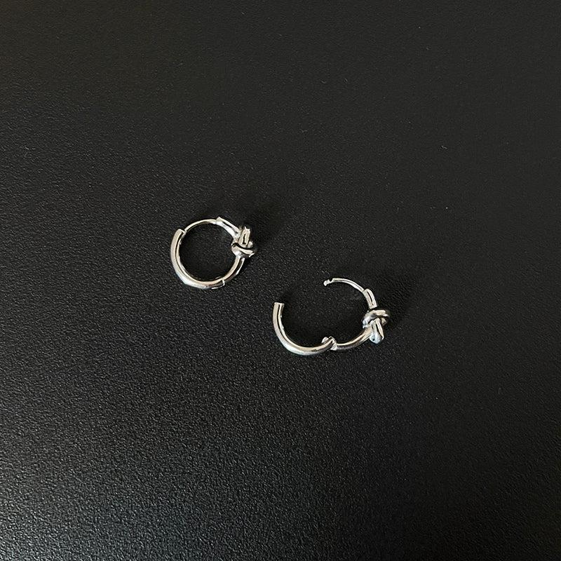 Knotted Hoop Earrings