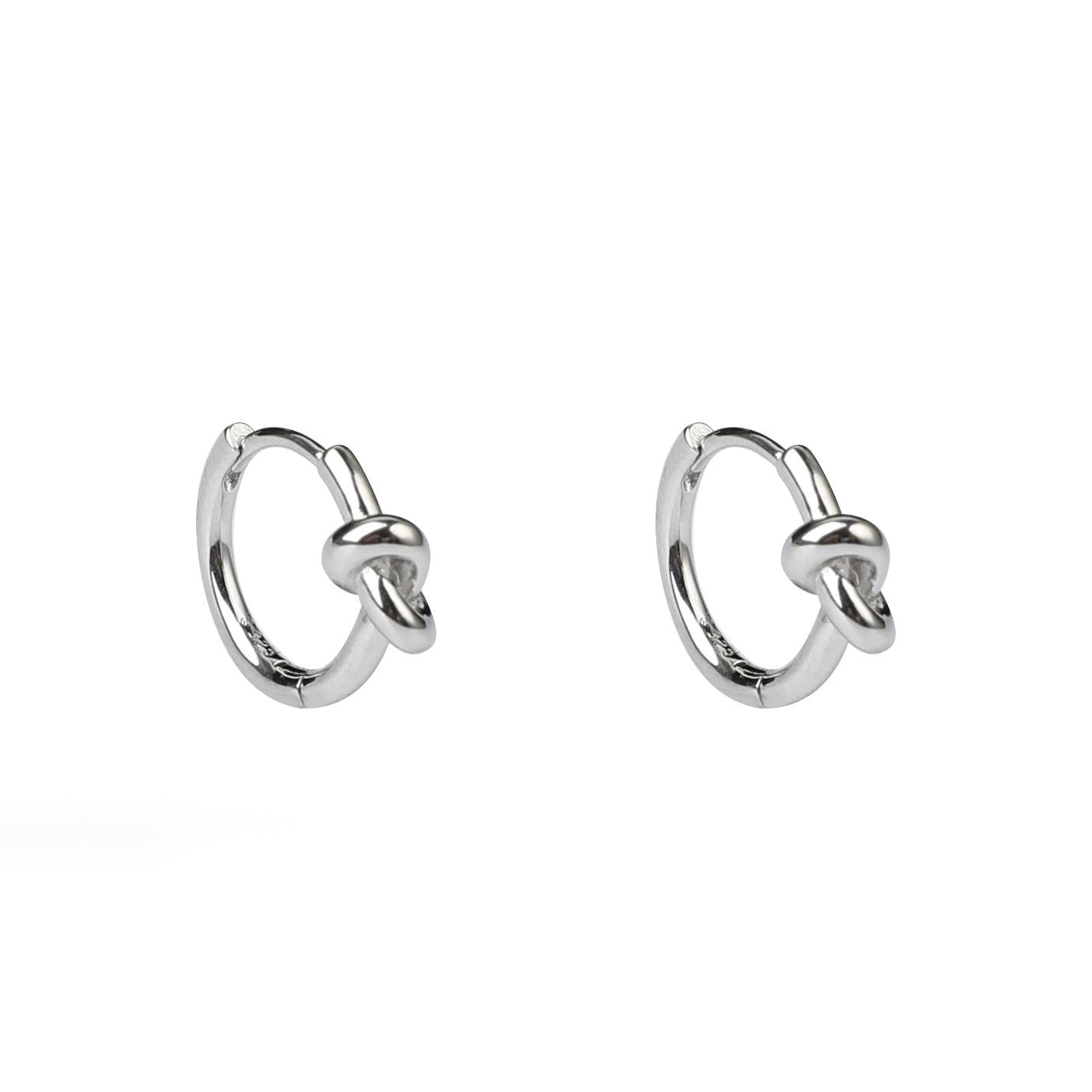 Knotted Hoop Earrings