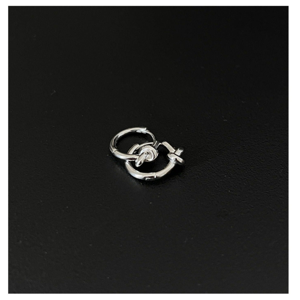 Knotted Hoop Earrings