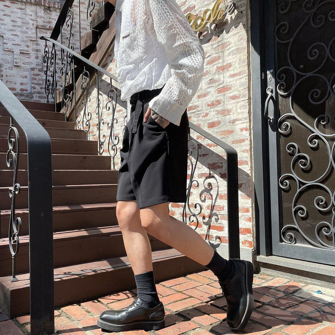 Lace-Up Suit Shorts