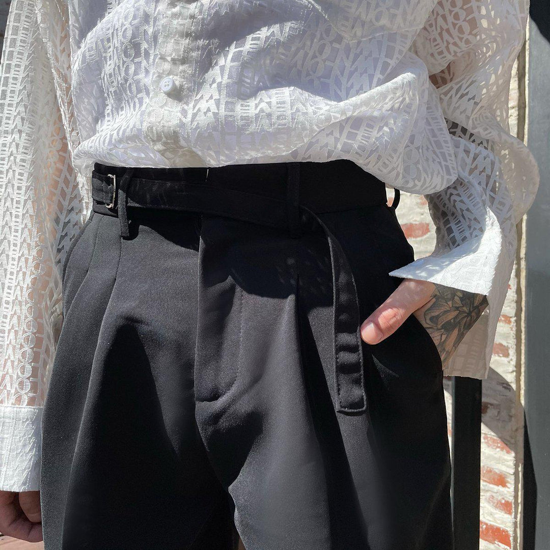 Lace-Up Suit Shorts