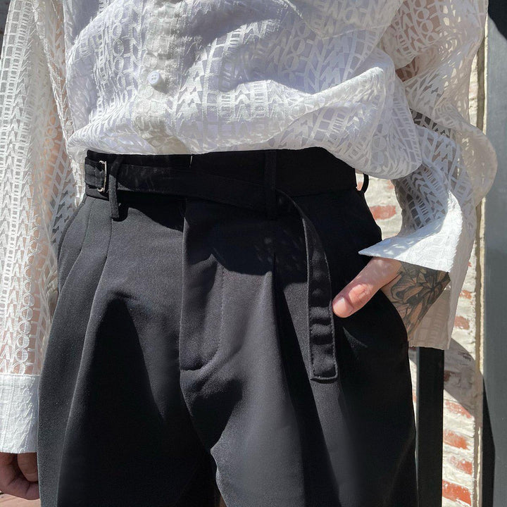 Lace-Up Suit Shorts