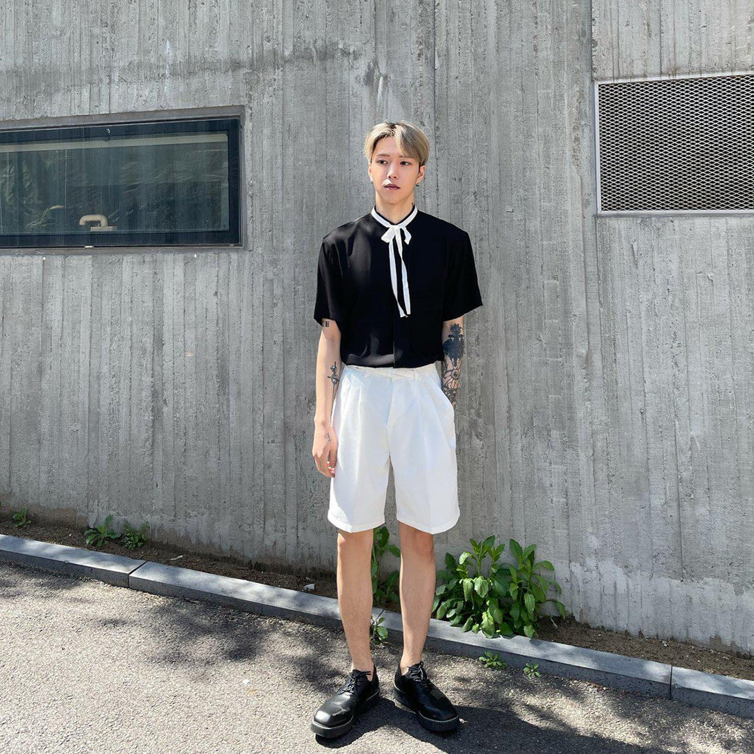 Lace-Up Suit Shorts