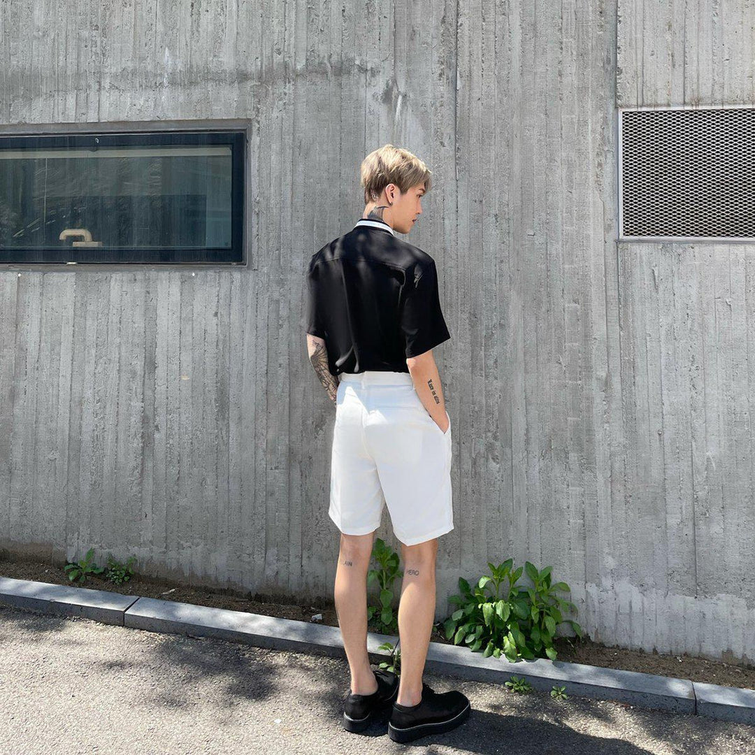 Lace-Up Suit Shorts