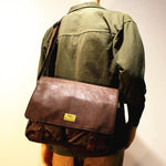 Large Capacity Faux Leather Messenger Bag