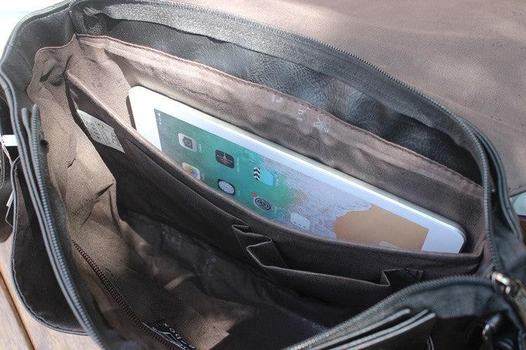 Large Capacity Faux Leather Messenger Bag