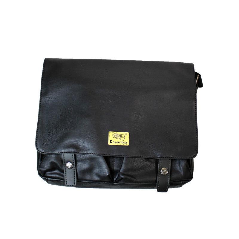 Large Capacity Faux Messenger Bag