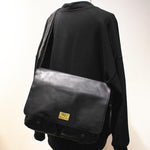 Large Capacity Faux Messenger Bag