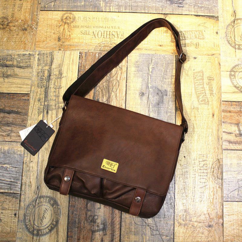 Large Capacity Faux Messenger Bag