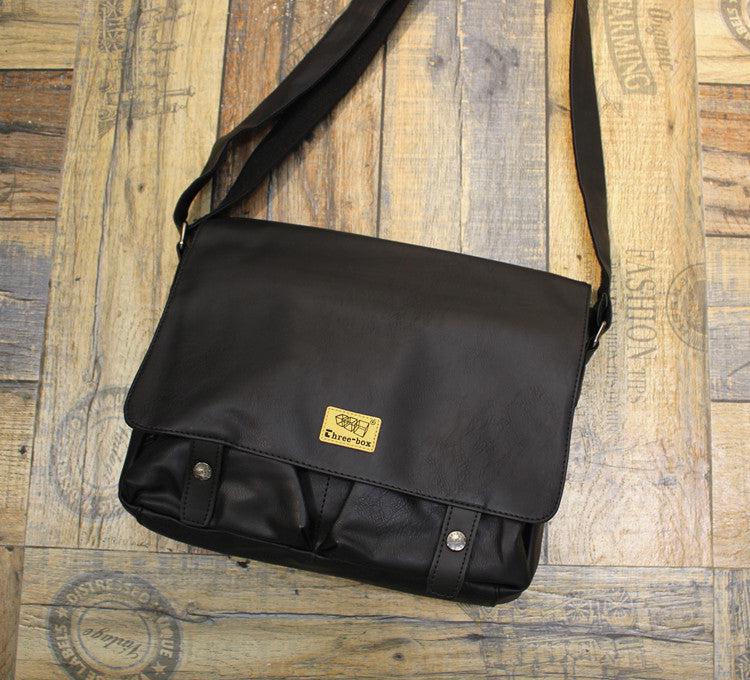 Large Capacity Faux Messenger Bag