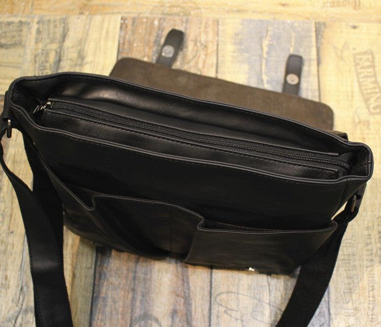 Large Capacity Faux Messenger Bag