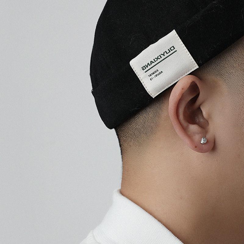 Lava Meteorite Earrings