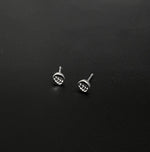 Leaf Print Stud Earrings