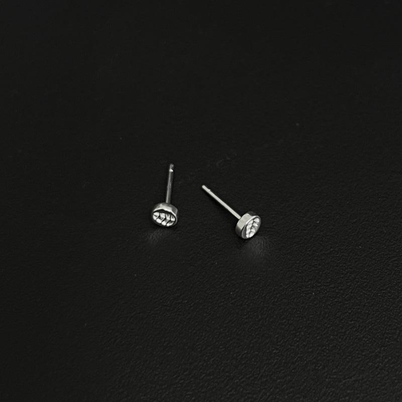 Leaf Print Stud Earrings