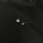 Letter Blue Earrings