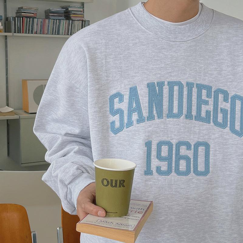 Letter Embroidered Sweater