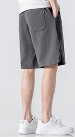 Letter Embroidery Drawstring Waist Shorts