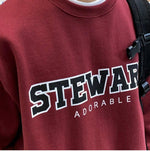 Letter Printing Pullover