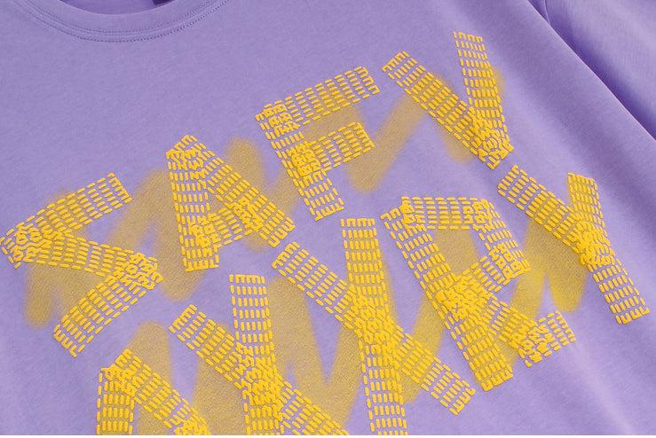 Letter Printing Round Neck T-shirt