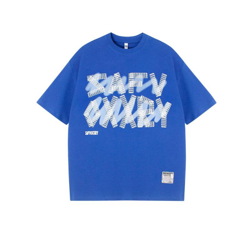 Letter Printing Round Neck T-shirt