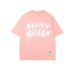 Letter Printing Round Neck T-shirt