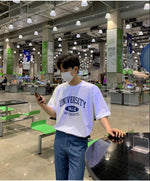 Letter Printing Half-Sleeved T-Shirt