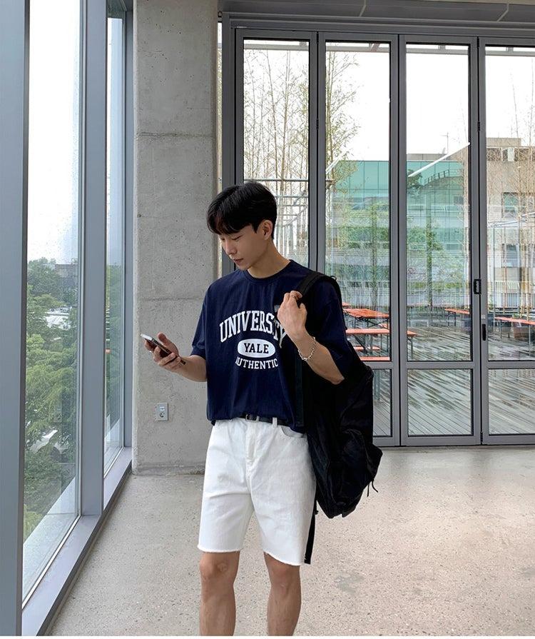 Letter Printing Half-Sleeved T-Shirt