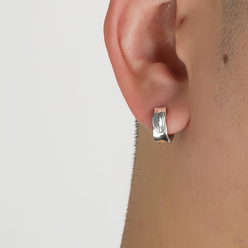 Lettering Hoop Earrings