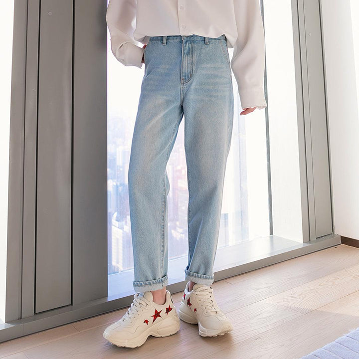 Light Blue Straight Jeans