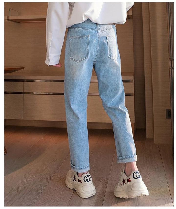 Light Blue Straight Jeans