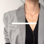 Light Gold Two-Piece Necklace