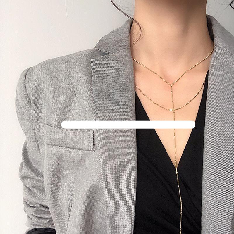 Light Gold Two-Piece Necklace