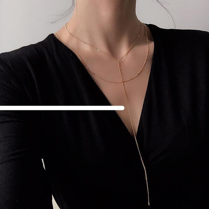 Light Gold Two-Piece Necklace