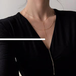 Light Gold Two-Piece Necklace