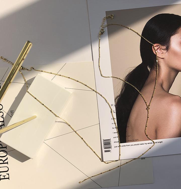 Light Gold Two-Piece Necklace