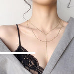 Light Gold Two-Piece Necklace