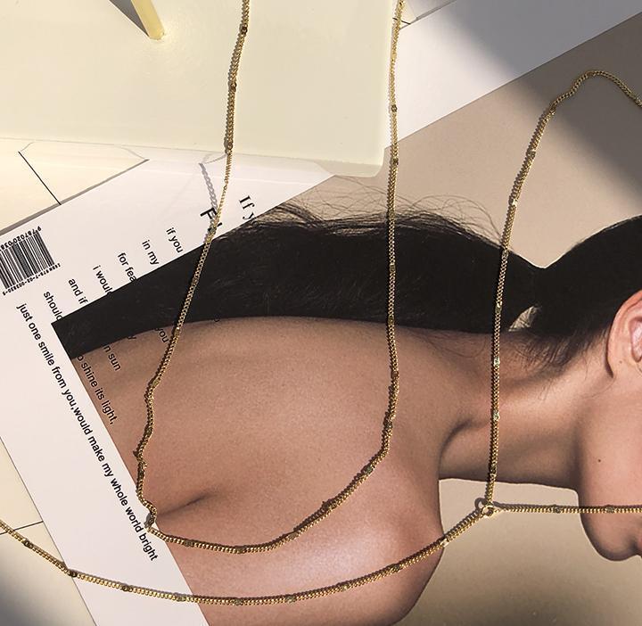 Light Gold Two-Piece Necklace