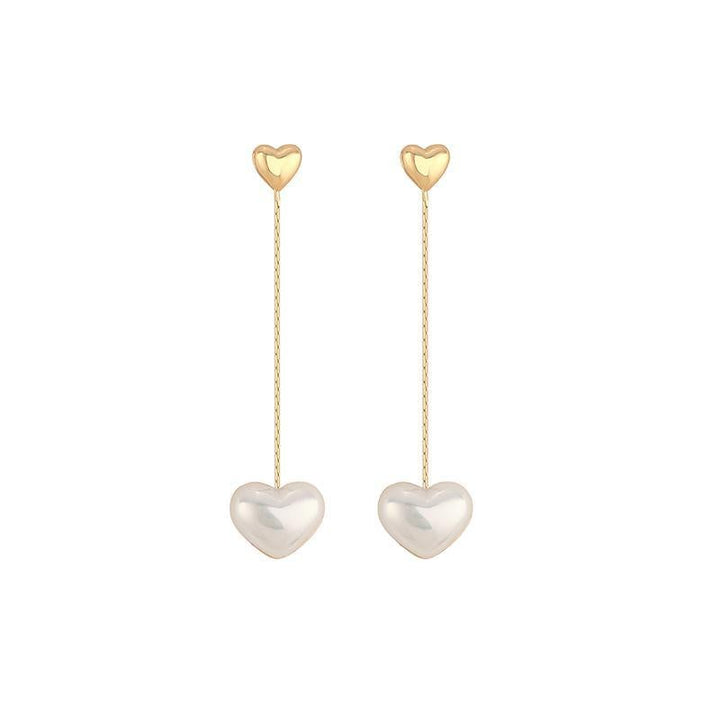 Long Heart Earrings