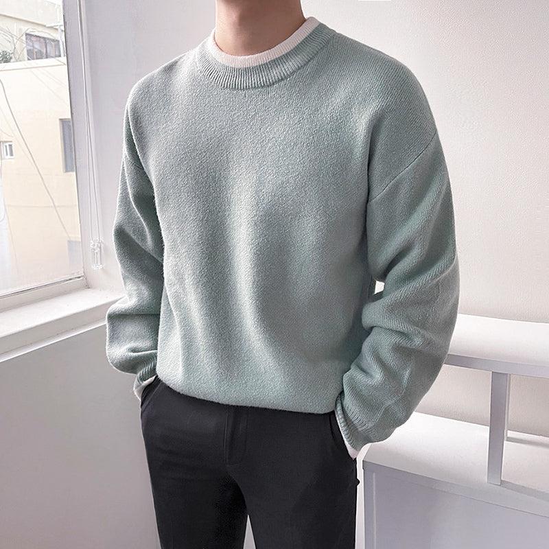 Long -Sleeved Knitted Bottom Shirt