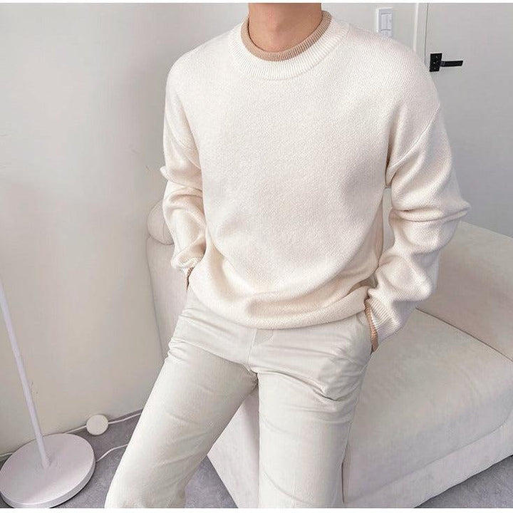 Long -Sleeved Knitted Bottom Shirt