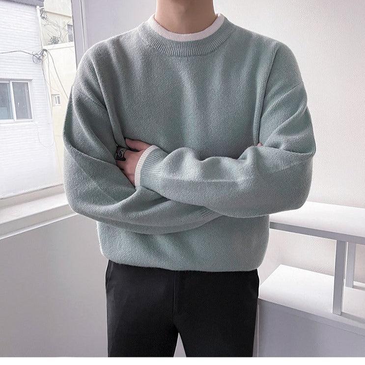 Long -Sleeved Knitted Bottom Shirt