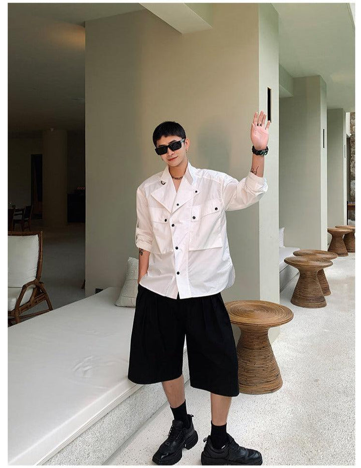 Long-Sleeved Shirt With Large Pockets